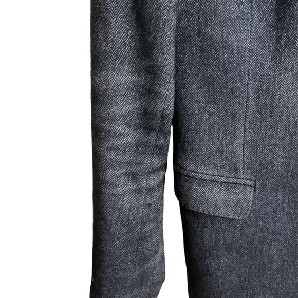 MESSAGERIE Italy Men Blazer US 38 EU 50Grey Herringbone Lana Wool-Read - Picture 4 of 16